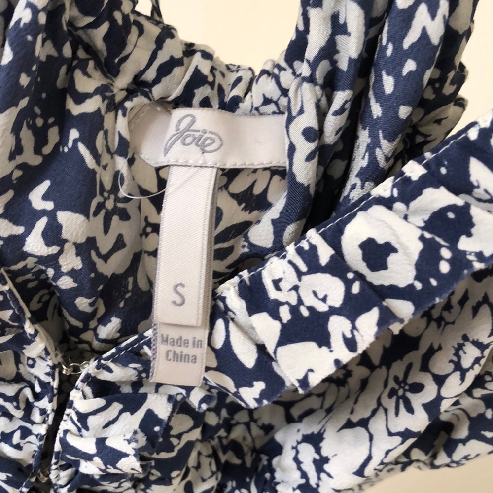 Joie silk blue & cream camisole - Picture 4 of 8